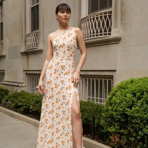 NWT Reformation Evelyn dress in Limonada size 6